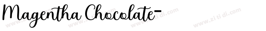 Magentha Chocolate字体转换